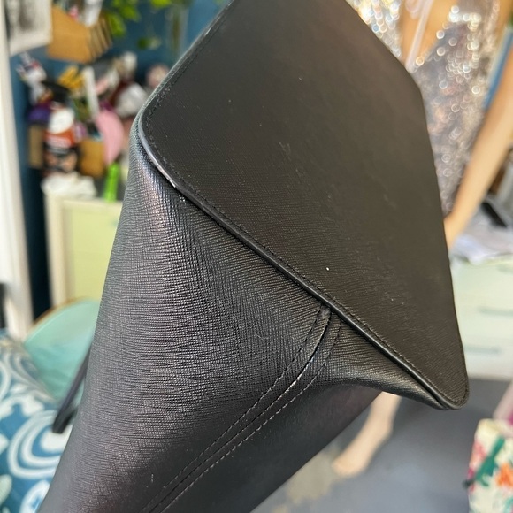 Jetset Authentic Michael Kors Black shoulder Sofiano Leather Work Vacation Bag - Picture 9 of 15